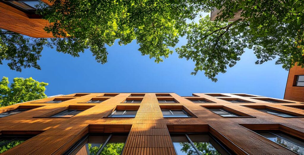 a modern apartment building facade